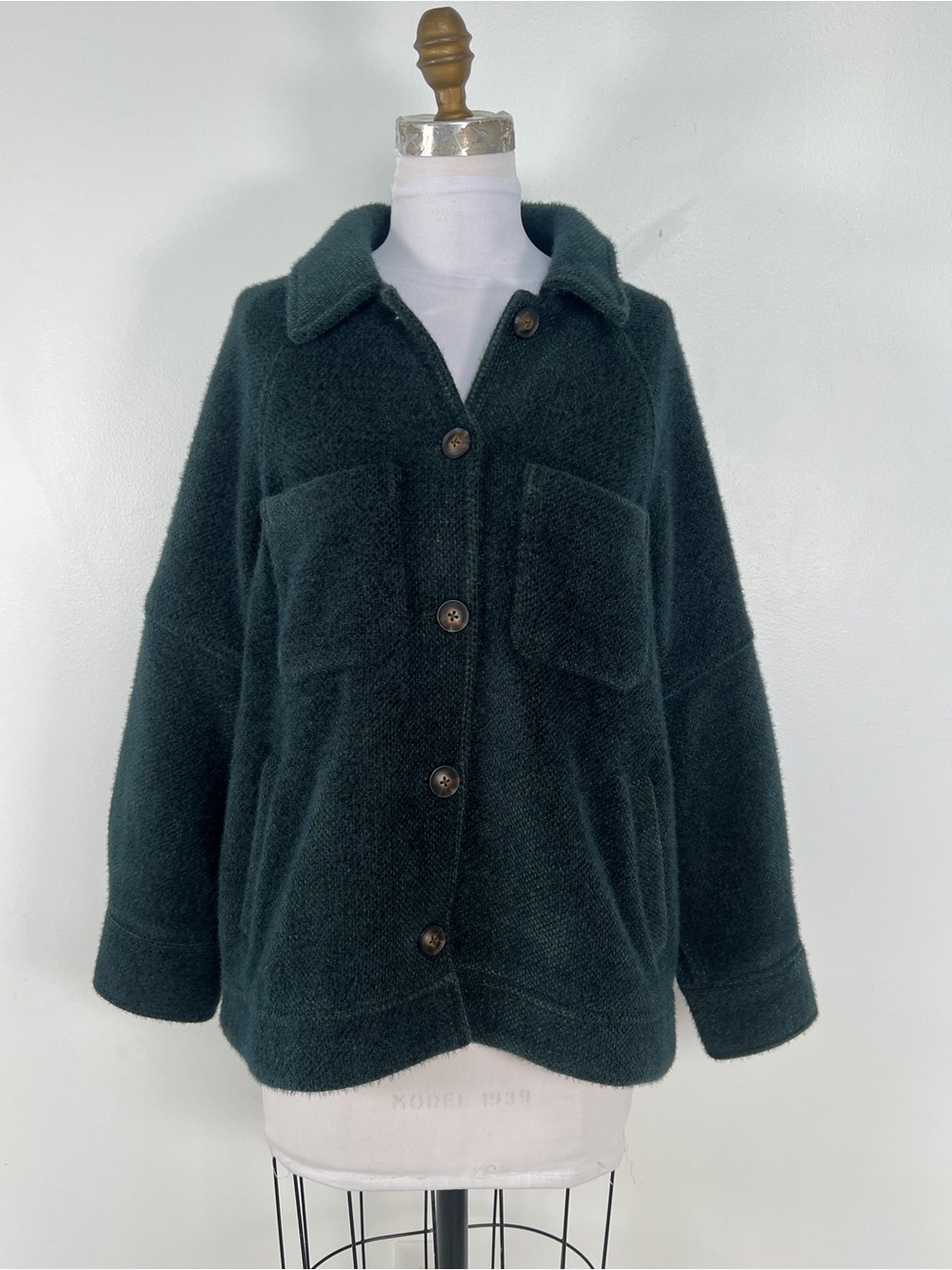 EUC! Greylin Green Teddy Jacket Size Medium